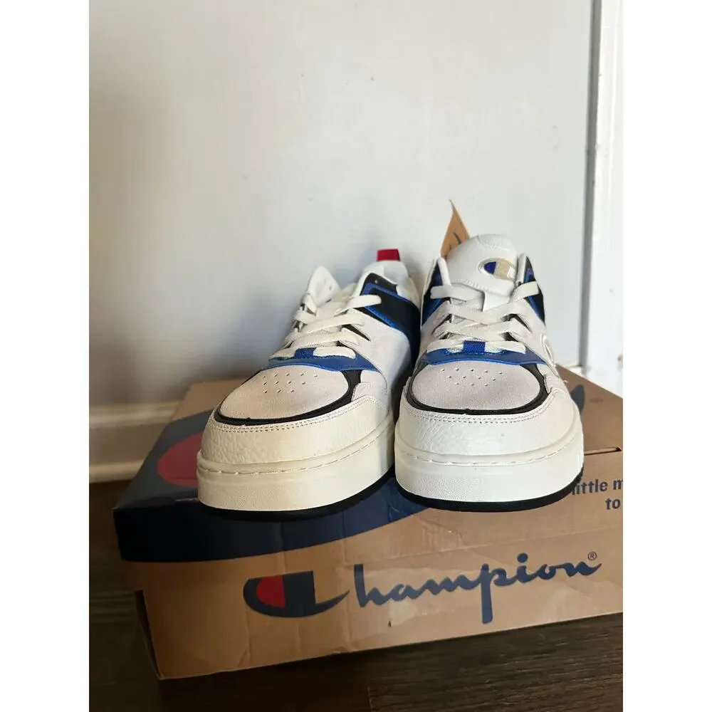 CHAMPION MENS 12 Chalk Black Fifty94 Dial Up Low Sneakers Lace Up P1-100 sz 12